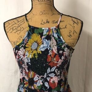 ODDY Women’s Festival Dress Size M Spaghetti Straps Stretchy Bodice Full Skirt